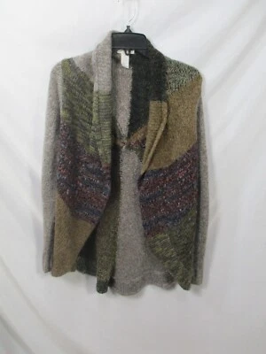 Kenar Mujer Suéter Grande Cárdigan Gris Suéter Manga Larga Abierto Acrílico Lana  Foto 1 de 4