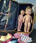 2 Vintage 1960’s Dolls In Case, One Is Eegee Co