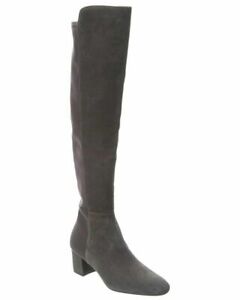 Stuart Weitzman Gillian 60 Womens Stretch Suede Over the Knee Boots Slate Size 9