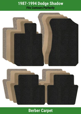 Lloyd Berber Front & Rear Row Carpet Mats for 1987-1994 Dodge Shadow  - Image 1 of 4