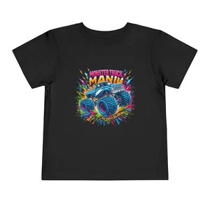 Colorful Monster Truck Toddler Tee, Fun Kids Apparel, Birthday Gift, Playtime - Picture 1 of 53
