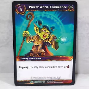World Of Warcraft War Of The Elements Power Word: Endurance 69/220 Uncommon - Picture 1 of 2