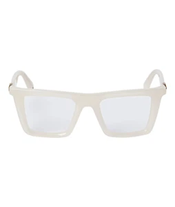 Anteojos rectangulares estilo blanco roto 7S - Imagen 1 de 5