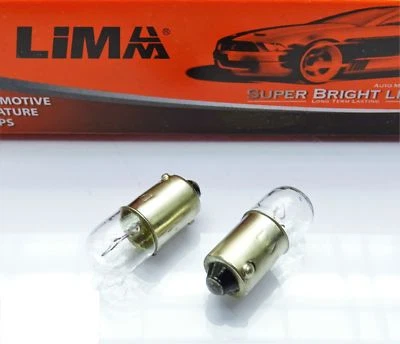 10x Ba9s T4W Glas Lampe Lima 12V T8.5 4 Watt Standlicht Glühbirne Auto KFZ Birne