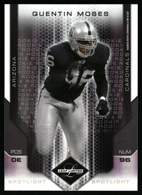 2007 Leaf Limited #272 Quentin Moses Silver Spotlight #/20 - Image 1 of 2