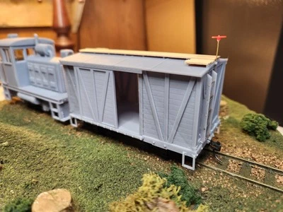 On30 16' Outside Braced Boxcar 3d Printed Kit With Trucks And Kadee148 Couplers  - Image 1 of 4