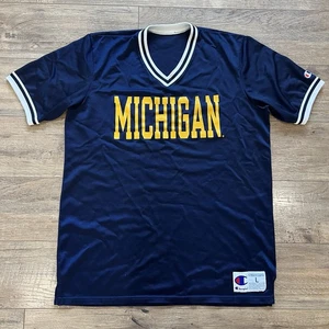 Maillot champion de football vintage Michigan Wolverines taille L fabriqué aux USA - Photo 1/6