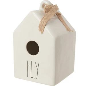 Rae Dunn By Magenta FLY Elongated Square Birdhouse Glazed Ceramic Clay NEW 2020 - Picture 1 of 3
