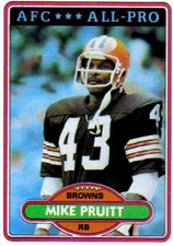 1980 Topps #478 Mike Pruitt Cleveland Browns
