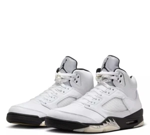 NIKE Air Jordan 5 Retro 'Negro Blanco' GS Talla 7Y [440888-110] Nuevo Sin Tapa de Caja - Imagen 1 de 10
