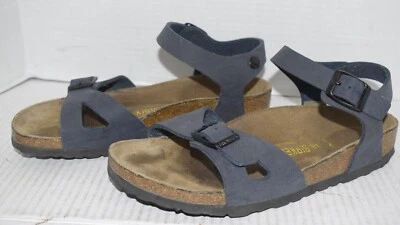 Sandalias cómodas Birkenstock RIO Birko-Flor para mujer talla 38 EE. UU. 7 correa al tobillo Foto 1 de 4