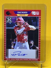 2021 Leaf Pro Set Izaac Pacheco Autographed Card #PS-IP1