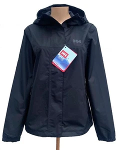 Womens Helly Hansen Vancouver BLACK Rain Jacket $120, Size: L - Picture 1 of 6