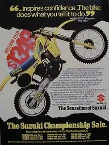 1983 SUZUKI RM-125D Original Motorcycle Ad RM 125 RM125 - Picture 1 of 1
