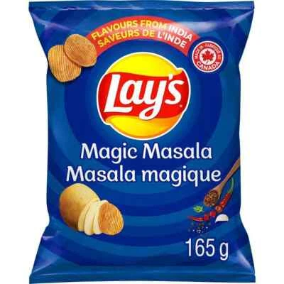 2 bolsas de papas fritas acanaladas Lay’s Magic Masala 165 g cada una Foto 1 de 2