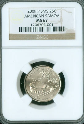 2009 P US VIRGIN ISLAND STATE QUARTER NGC MS67 SMS   . - Image 1 of 2