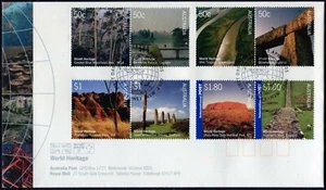 Australia 2005 Patrimonio de la Humanidad conjunto de 8 FDC, como nuevo, internacionales - Imagen 1 de 1