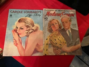 2 Filmstar Zeitschriften 1930/40er Jahre - Garbo & Lombard - Bild 1 von 5