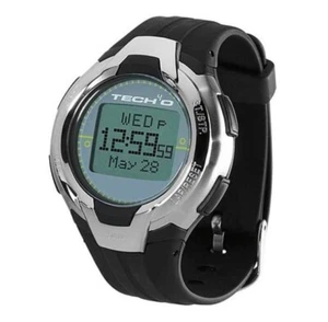 Tech4O Accelerator Chrome Mens SPEED & DISTANCE RUNNING WATCH Tech 4O 40 Tech40 - Picture 1 of 6