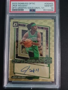 2023-24 Panini Donruss Optic - Opti-Graphs Gold Vinyl 1/1 #OG-HOL Jrue Holiday - Picture 1 of 2