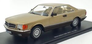 KK 1/18 Scale Diecast KKDC180335 - 1987 Mercedes 500 SEC (C126) - Met Gold