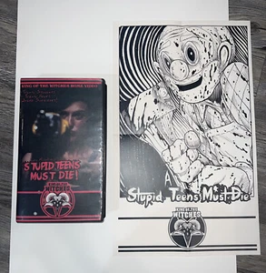 Stupid Teens Must Die (Famine) VHS + Mini Poster Limited /30 Ryan Nicholson RIP - Picture 1 of 4
