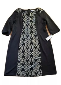 TRIUNHUOLOGY Ladies BLACK DRESS, size 16 - Picture 1 of 7