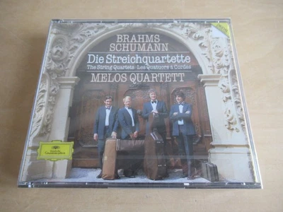 Melos Quartett-Brahms/Schumann-Die Streichquartette-3er sealed DGG CD Box OVP - Bild 1 von 3