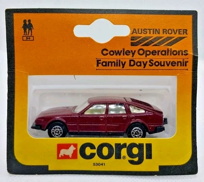 De colección Corgi Rover 3500 SD1 Granate Cowley Día de la Familia Extremadamente Raro 1984 53041 Foto 1 de 2