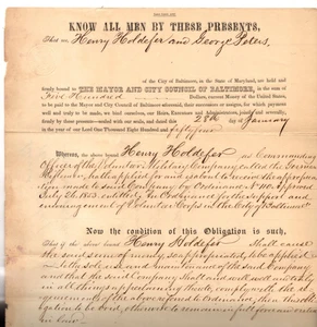 US GOFFRATO RM 372 -BOND PER COMANDANTE UFFICIALE DEL VOL. MILITARE CO.-28/1/1854 - Foto 1 di 4