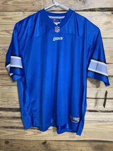 NWT NFL Pro Line Detroit Lions Jersey 3XL Blue Silver Mesh Football Shirt - Picture 1 of 10