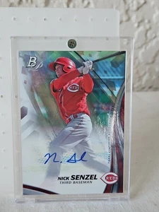 2017 Nick Senzel Bowman Platine Top Prospects Auto TPS-NS - Photo 1/6