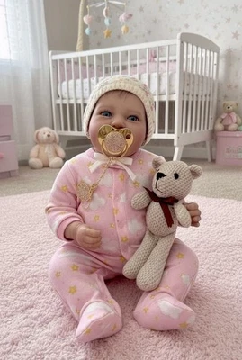 Laila Awake Authentic Realborn 18" Reborn Doll Kit/COA by Bountiful Baby - Image 1 of 4