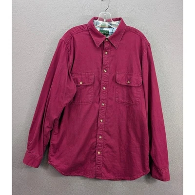 Camisa con botones forrada de franela a cuadros Scandia Woods para hombre talla L ropa de trabajo al aire libre Foto 1 de 4