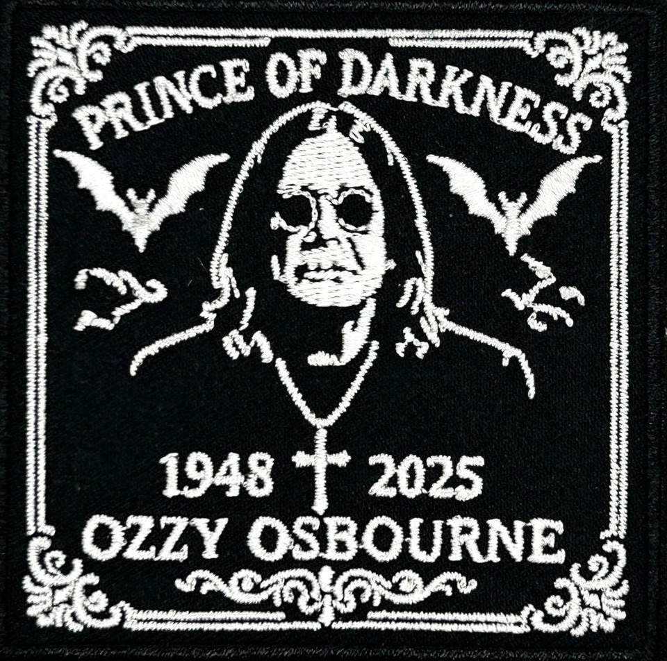 Ozzy Ozbourne Prince of Darkness Rock Music Embroidered Iron on Patch Applique