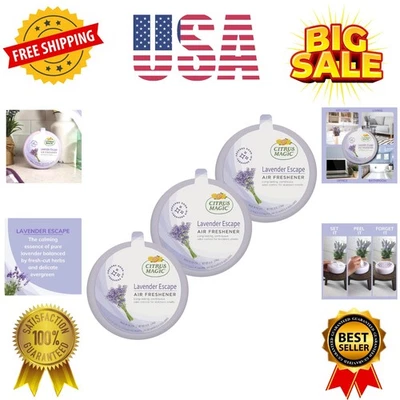 Odor Absorbing Solid Air Freshener, Lavender Escape, 8 Ounce Pack of 3 - Image 1 of 4