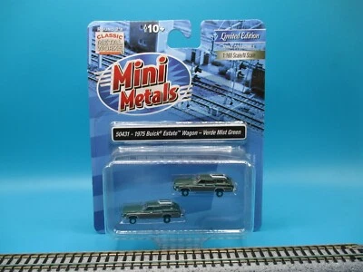 CLASSIC METAL WORKS N SCALE 1975 BUICK ESTATE STATION WAGON (2) VERDE MIST GREEN - Image 1 of 2