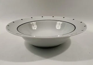 Sasaki Metropolis Black David Ehrenreich Large 10" Rim Serving Bowl G22 - Picture 1 of 8