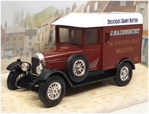 Matchbox Appx 10cm Long Y-19 - 1929 Morris Cowley Van Sainsbury - Brown/White - Picture 1 of 5