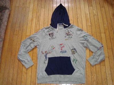 CAMISA POLO RALPH LAUREN CON CAPUCHA TIGRE DIBUJOS ANIMADOS HOMBRE TALLA XL ¡APENAS USADA! Foto 1 de 4