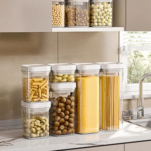 Rice Storage with Sealing Ring Rice Storage Container Capacity Kitchen Pasta - Picture 1 of 14