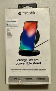 NEW Black Mophie Charge Stream Convertible stand Fast Charge for Apple Android - Picture 1 of 3