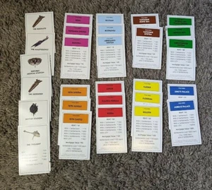 Monopoly The Star Wars Edition 2009 PROPERTY CARDS ONLY Replacement Parts Piece - Picture 1 of 1