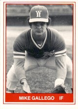 1982 West Haven A's TCMA #12 Mike Gallego Walnut California CA NM Baseball Card