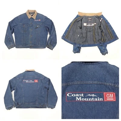 Vintage Mustang Stormrider Blanket Lined Denim Jacket Size 44 Coast Mountain GM - Image 1 of 4