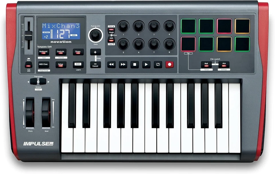 Novation Impulse 25 USB Midi Keyboard Controller