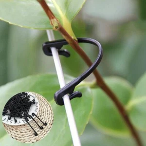 100Pcs Plastic Vine Branch Support Flowers Plant Fix Clips Farm Tied Bundle - Picture 1 of 10