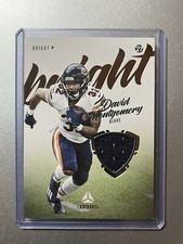 David Montgomery - Chicago Bears  Panini Luminance NFL 2021  BRIGHT  PATCH CARD