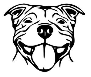 Staffordshire Bull Terrier Staffie Car Van Sticker Decal Gift  Many Colours gift - Picture 1 of 1