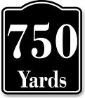 750 Yards Distance Marker Running Race  Marathon BLACK  Aluminum Composite Sign